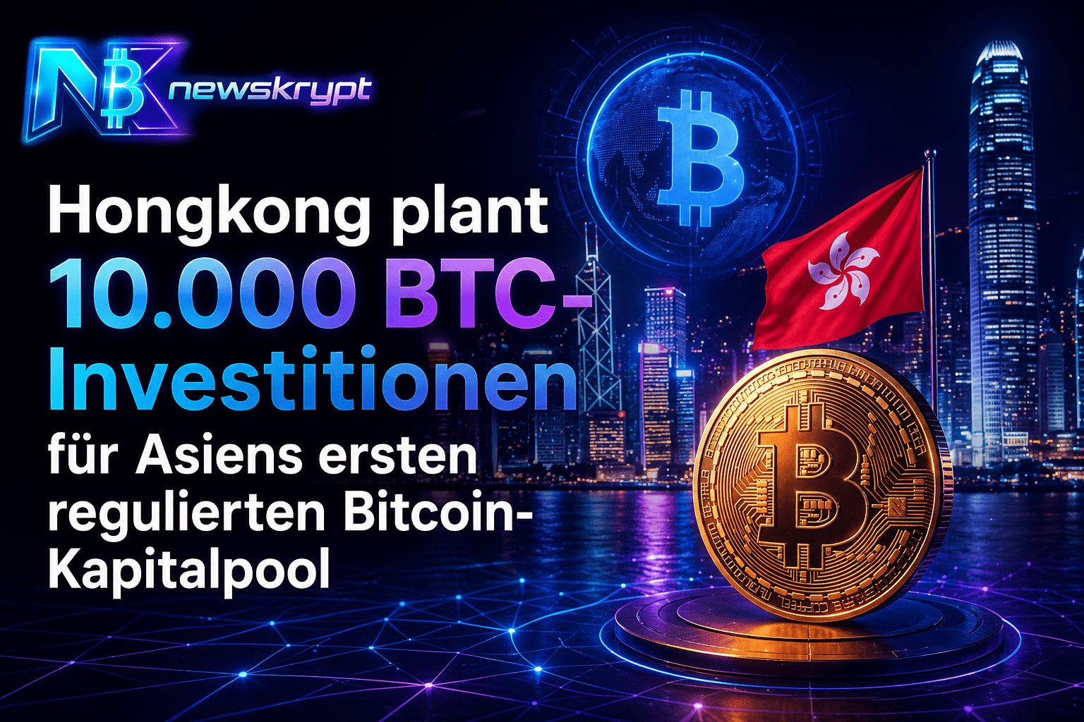 Hongkong plant 10.000 BTC-Investitionen für Asiens ersten regulierten Bitcoin-Kapitalpool