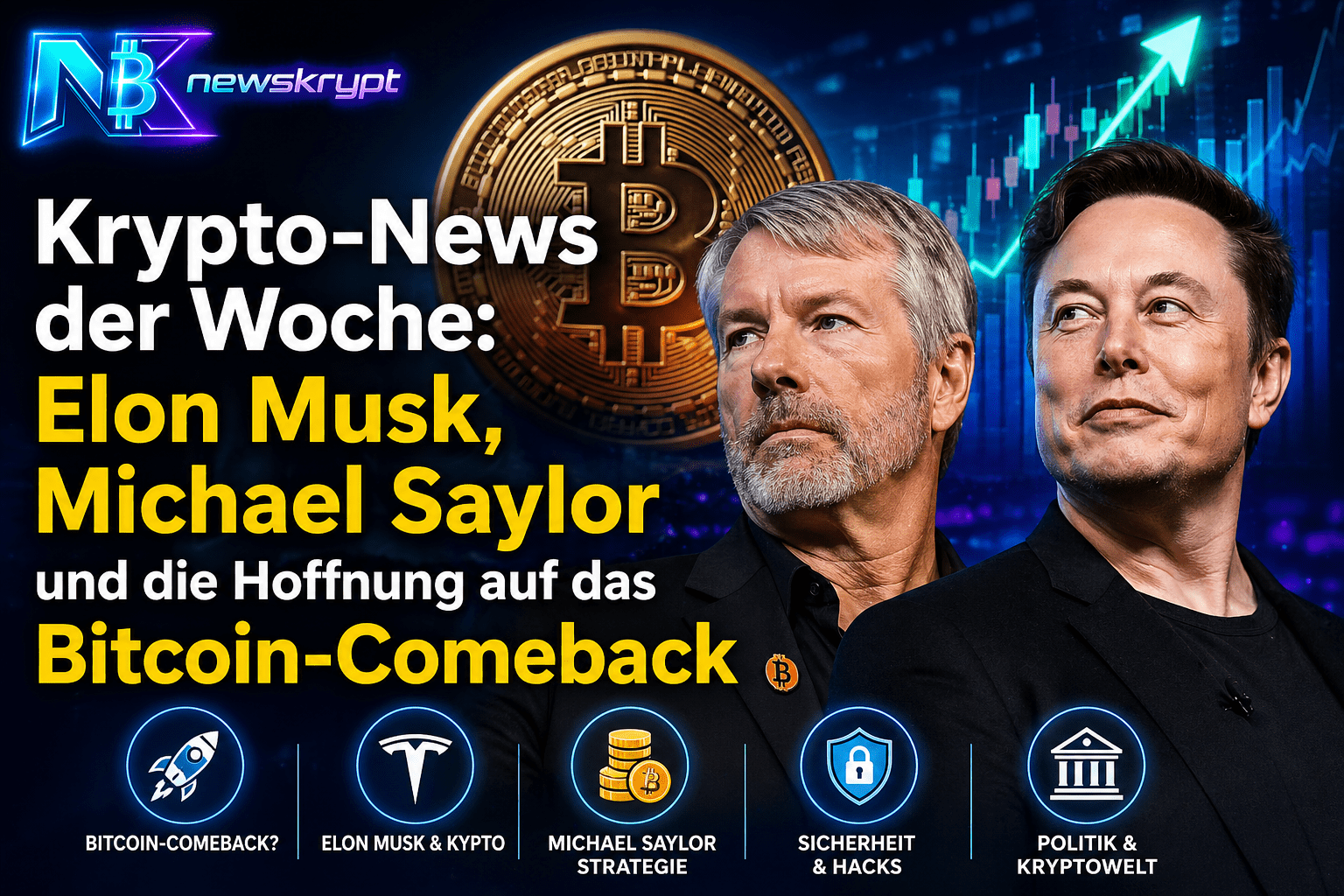 Krypto-News der Woche: Elon Musk, Michael Saylor und die Hoffnung auf das Bitcoin-Comeback