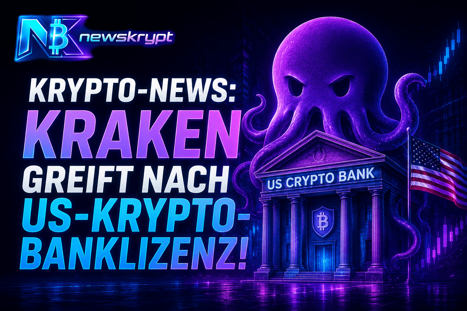 Krypto-News: Kraken greift nach US-Krypto-Banklizenz!