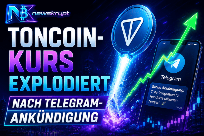 Toncoin-Kurs explodiert nach Telegram-Ankündigung