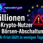 Gliederung: "Millionen EU-Krypto-Nutzer vor Börsen-Abschaltung – MiCA-Frist läuft in wenigen Tagen ab"