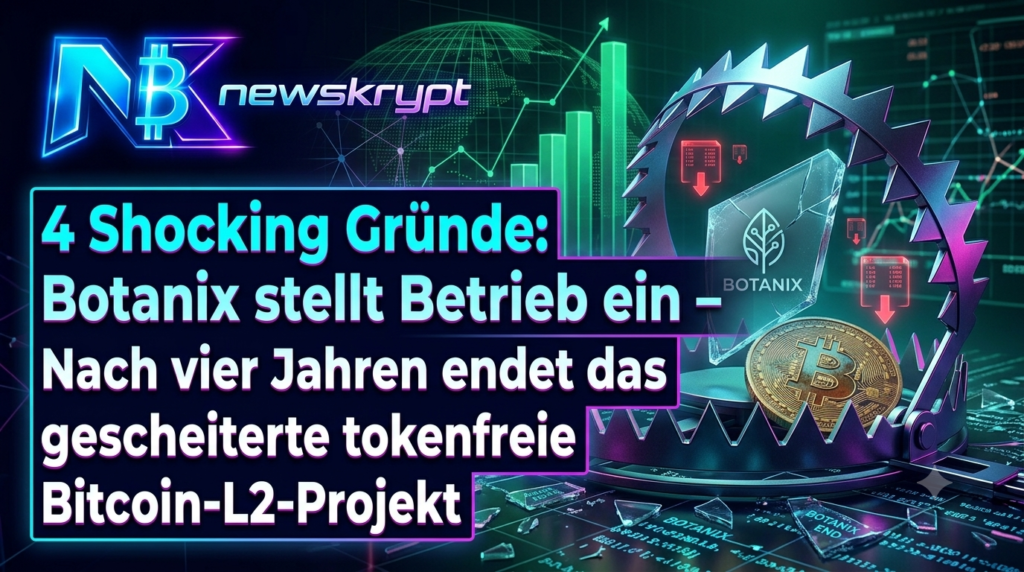 4 Shocking Gründe: Botanix stellt Betrieb ein – Nach vier Jahren endet das gescheiterte tokenfreie Bitcoin-L2-Projekt