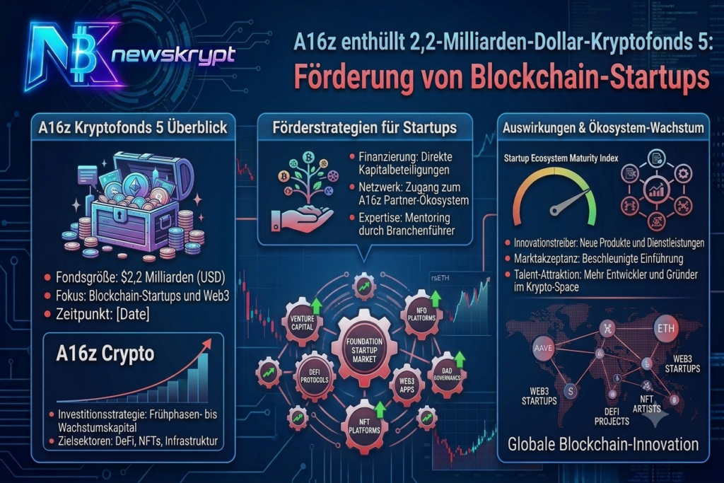 A16z enthüllt 2,2-Milliarden-Dollar-Kryptofonds 5 zur Förderung von Blockchain-Startups A16z enthüllt 2,2-Milliarden-Dollar-Kryptofonds 5 zur Förderung von Blockchain-Startups