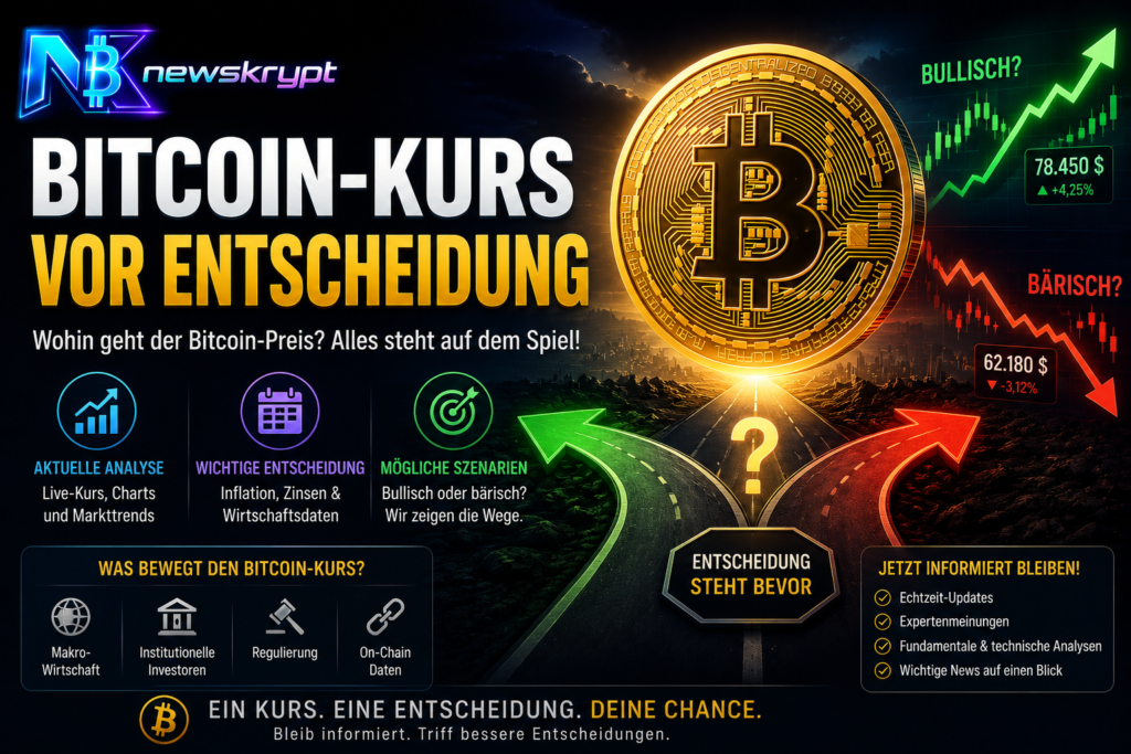 Bitcoin-Kurs vor Entscheidung – wohin geht die Bewegung jetzt? Bitcoin-Kurs vor Entscheidung – wohin geht die Bewegung jetzt?