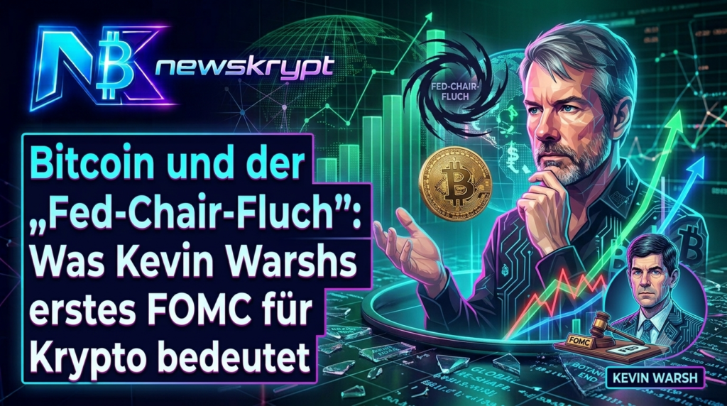 Bitcoin und der „Fed-Chair-Fluch“: Was Kevin Warshs erstes FOMC für Krypto bedeutet Bitcoin und der „Fed-Chair-Fluch”: Was Kevin Warshs erstes FOMC für Krypto bedeutet