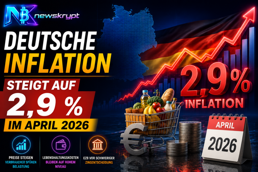 Deutsche Inflation steigt auf 2,9 % im April 2026 – Hartnäckige Preise bremsen Zinssenkungs-Hoffnungen
