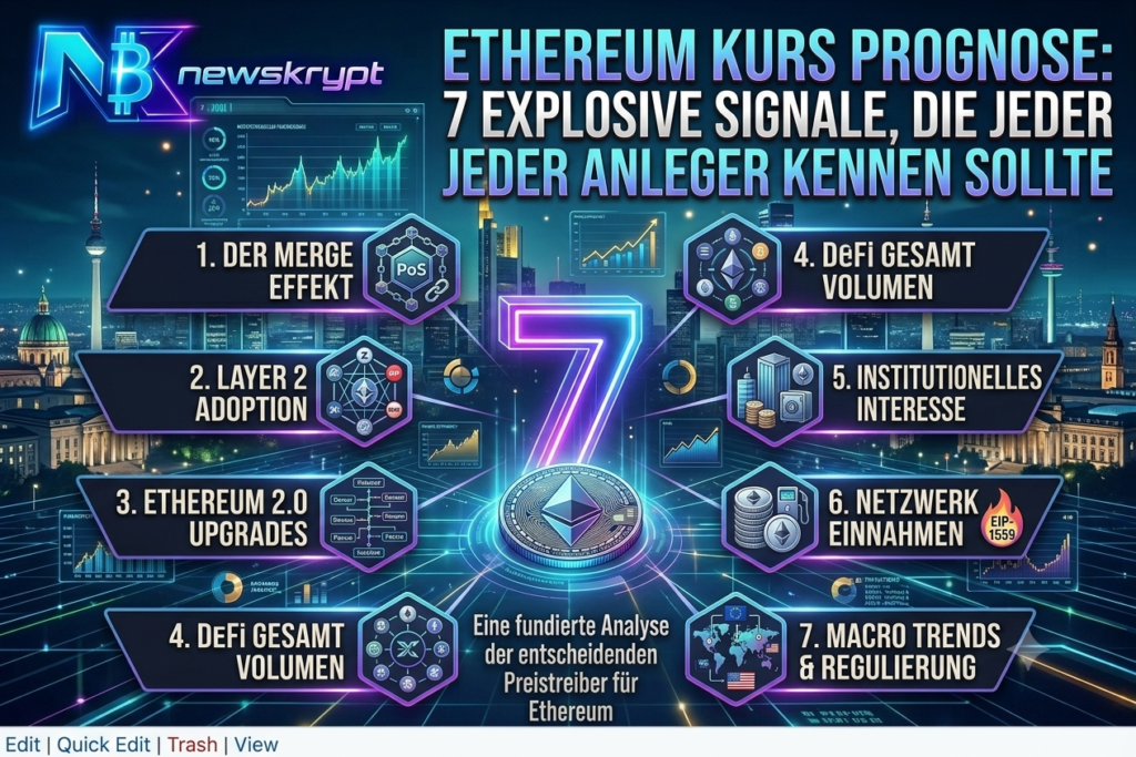 Ethereum Kurs Prognose: Analyse & Trends Ethereum Kurs Prognose: 7 explosive Signale, die jeder Anleger kennen sollte