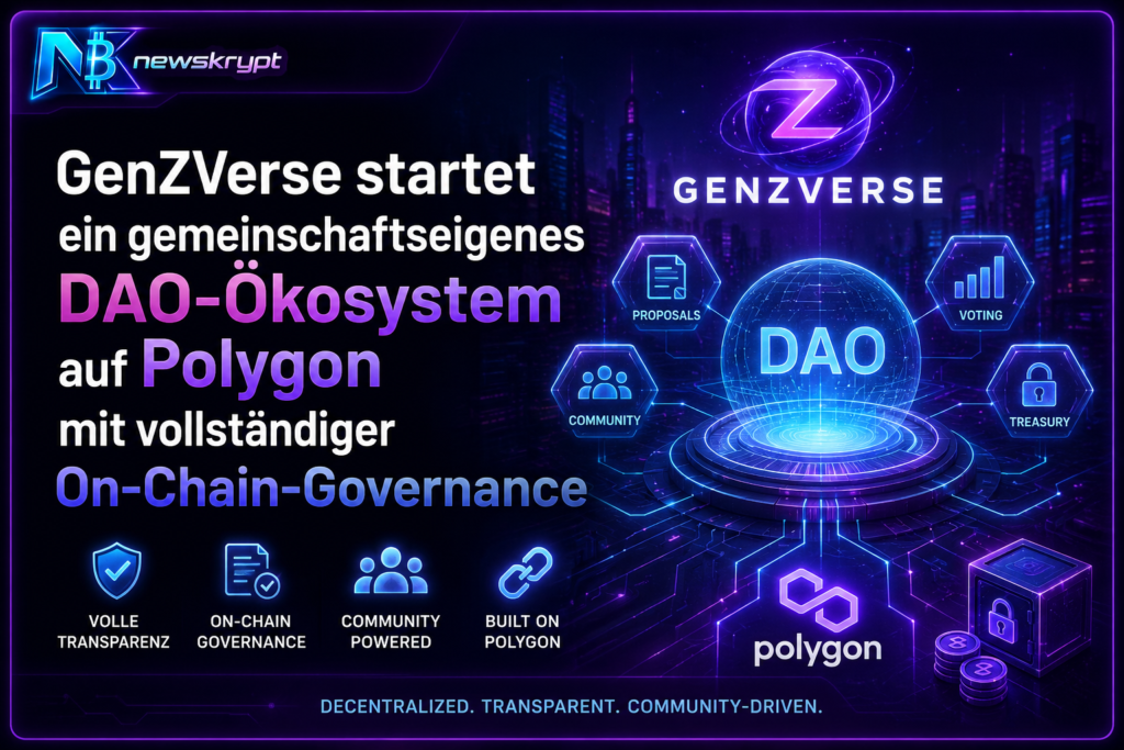 GenZVerse: Neues DAO auf Polygon mit Governance GenZVerse-startet-ein-gemeinschaftseigenes-DAO-Okosystem-auf-Polygon-mit-vollstandiger-On-Chain-Governance