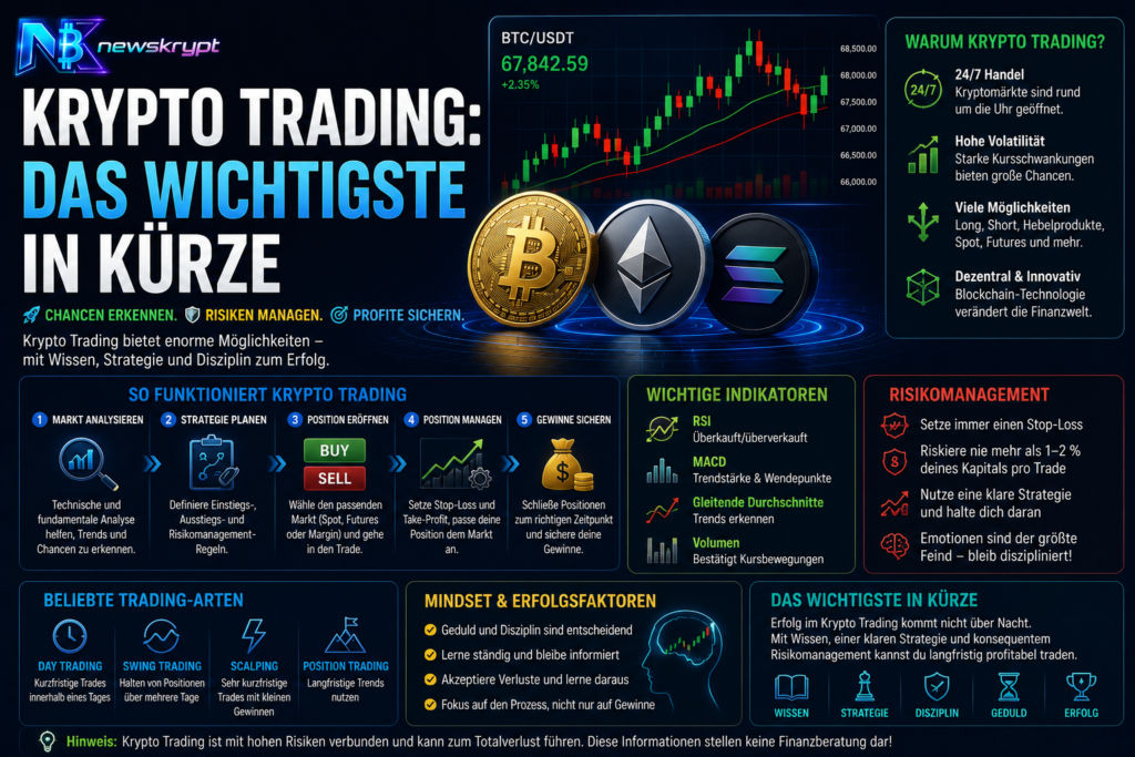 Krypto Trading: Das Wichtigste in Kürze Krypto Trading: Das Wichtigste in Kürze