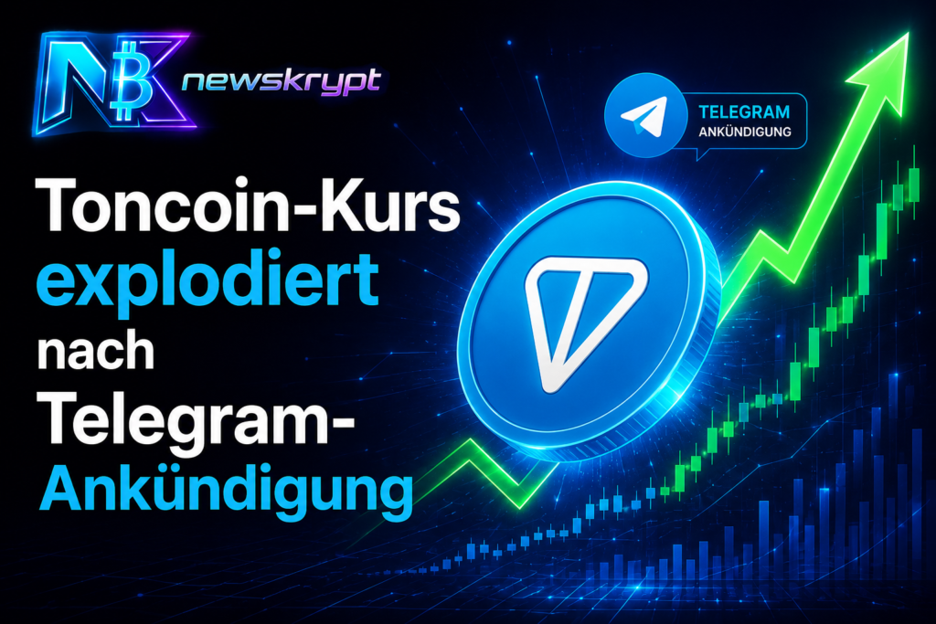 Toncoin-Kurs explodiert nach Telegram-Ankündigung
