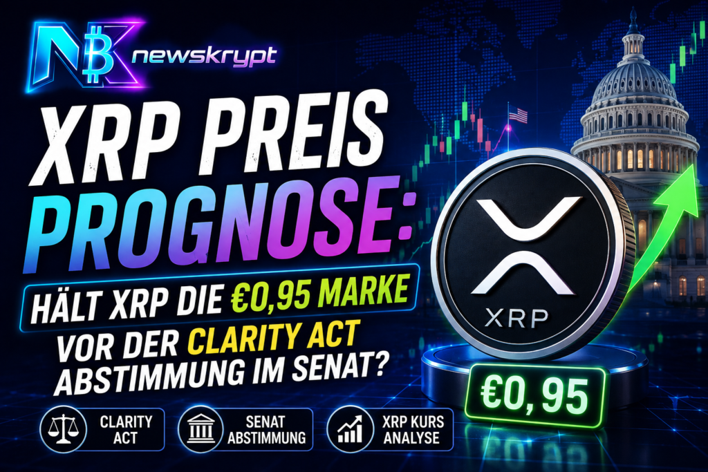 XRP Preis Prognose: Hält XRP die €0,95 Marke vor der CLARITY Act Abstimmung im Senat?